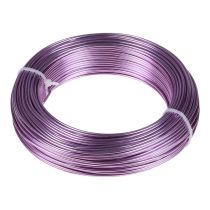 Prodotto Filo di alluminio viola Ø2mm filo per gioielli lavanda rotondo 500g 60m