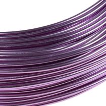 Prodotto Filo di alluminio viola, 2 mm, per gioielli e decorazioni, filo artigianale color lavanda, 500 g - 60 m