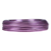 Prodotto Filo di alluminio viola, 2 mm, per gioielli e decorazioni, filo artigianale color lavanda, 500 g - 60 m