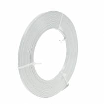 Filo piatto in alluminio da 5 mm 10 m Filo per perline bianco