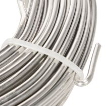 Prodotto Filo di alluminio, argento, 3 mm, filo per lavori creativi, 1 kg
