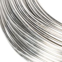 Prodotto Filo di alluminio, argento, 3 mm, filo per lavori creativi, 1 kg