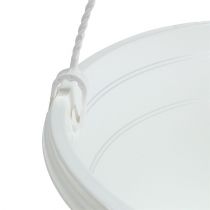 Prodotto Cesto sospeso per fiori 25 cm bianco