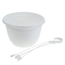 Prodotto Cesto sospeso per fiori 25 cm bianco