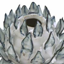 Prodotto Vaso decorativo art shock ceramica blu, bianco Ø9,5 cm H9 cm