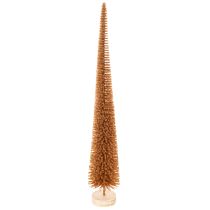 Prodotto Decorazione artificiale per albero di Natale, sottile, con base in legno, 40 cm, 3 pezzi
