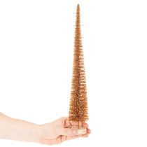 Prodotto Decorazione artificiale per albero di Natale, sottile, con base in legno, 40 cm, 3 pezzi
