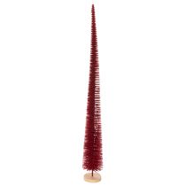 Prodotto Albero di Natale decorativo moderno e slanciato su base in legno, 80 cm