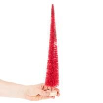 Prodotto Albero di Natale decorativo stretto, albero di Natale artificiale su base in legno, 40 cm, 3 pezzi