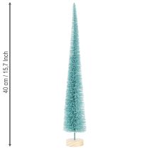 Prodotto Albero di Natale artificiale, sottile, con base in legno, 40 cm