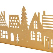 Prodotto Decorazione a forma di casa per l'Avvento su base in legno, 29 cm.
