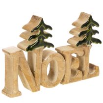 Prodotto Decorazione natalizia Noel con due abeti da 18 cm