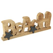 Prodotto Supporto lettering “Beach” decorazione marittima legno 35×12cm