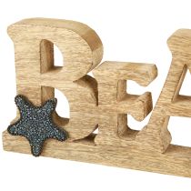 Prodotto Supporto lettering “Beach” decorazione marittima legno 35×12cm