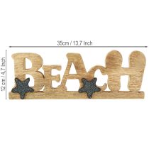 Prodotto Supporto lettering “Beach” decorazione marittima legno 35×12cm