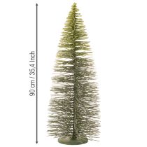 Prodotto Albero di Natale artificiale verde con supporto per decorazione da tavolo, 90 cm