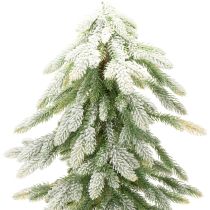 Prodotto Abete artificiale con decorazioni innevate, inverno e Natale, 95 cm