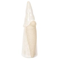 Prodotto Statuetta decorativa a forma di gnomo, in ceramica leggera, stile scandinavo, 18 cm, 3 pezzi