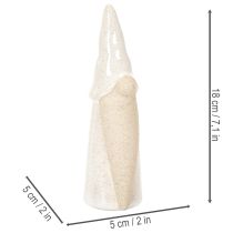 Prodotto Statuetta decorativa a forma di gnomo, in ceramica leggera, stile scandinavo, 18 cm, 3 pezzi