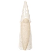 Prodotto Statuetta decorativa a forma di gnomo, in ceramica leggera, stile scandinavo, 18 cm, 3 pezzi