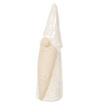 Prodotto Statuetta decorativa a forma di gnomo, in ceramica leggera, stile scandinavo, 18 cm, 3 pezzi