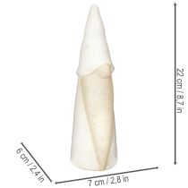 Prodotto Statuetta decorativa di gnomo da appoggio, decorazione natalizia, in ceramica, 22 cm