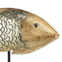 Prodotto Pesce in legno con decorazione in metallo decorazione pesce 35x7x29,5 cm