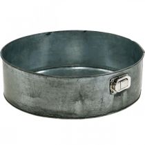 Prodotto Fioriera, teglia decorativa, teglia a cerniera per piantare, decorazione in metallo Ø24cm H7,5cm