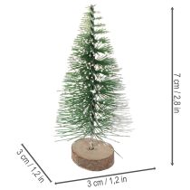 Prodotto Mini alberi di Natale artificiali, decorativi da tavola per Natale, ricoperti di neve, 6 cm, 12 pezzi