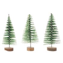Prodotto Mini alberi di Natale artificiali, decorativi da tavola per Natale, ricoperti di neve, 6 cm, 12 pezzi
