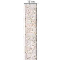 Prodotto Nastro decorativo, nastro in organza trasparente per decorazioni da tavola, larghezza 15 mm, lunghezza 20 m.