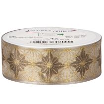 Prodotto Nastro decorativo con stelle, nastro regalo con bordo dimensionalmente stabile, larghezza 40 mm, lunghezza 20 m