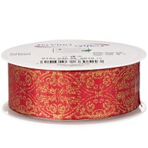 Prodotto Nastro regalo con motivo festivo per lavori creativi e decorazioni, 40 mm x 15 m