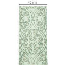 Prodotto Nastro regalo con motivo classico per fiocchi e decorazioni, largo 40 mm, lungo 15 m.