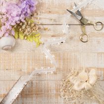 Prodotto Nastro decorativo bianco con cuoricini per idee creative di bricolage, 20 mm x 15 m