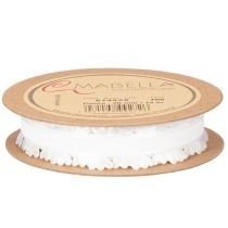 Prodotto Nastro decorativo bianco con cuoricini per idee creative di bricolage, 20 mm x 15 m