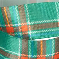 Prodotto Nastro regalo a quadri, stile scozzese, 25 mm, 20 m