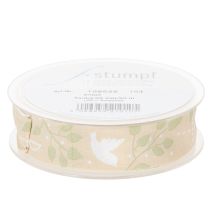 Prodotto Nastro per Cresima, Prima Comunione e Battesimo - Beige, largo 25 mm, lungo 20 m