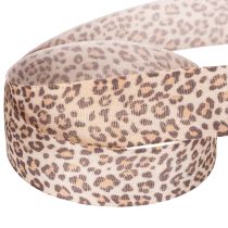 Prodotto Nastro regalo con stampa animalier leopardata, largo 25 mm e lungo 18 m.