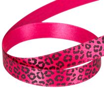 Prodotto Nastro decorativo con stampa leopardata, rosa, 15 mm x 18 m