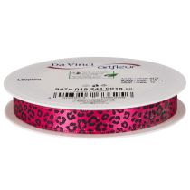 Prodotto Nastro decorativo con stampa leopardata, rosa, 15 mm x 18 m