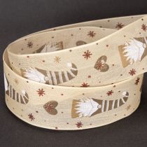 Prodotto Nastro decorativo con gnomi e cuori per regali e lavori creativi, 40 mm x 15 m