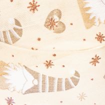 Prodotto Nastro decorativo con gnomi e cuori per regali e lavori creativi, 40 mm x 15 m