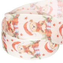 Prodotto Orsetto con nastro regalo, cappello di Babbo Natale e regali 40mm 15m