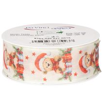Prodotto Orsetto con nastro regalo, cappello di Babbo Natale e regali 40mm 15m