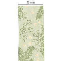 Prodotto Nastro regalo con agrifoglio e vischio, 40 mm, 15 m