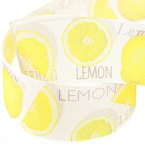 Prodotto Nastro nastro decorativo limone nastro in tessuto estivo giallo 40mm 15m