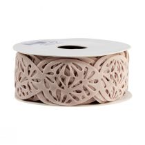 Prodotto Nastro in velluto Nastro decorativo uova di Pasqua Crema pasquale 40mm 5m