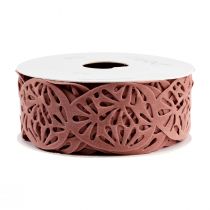Prodotto Nastro in velluto Nastro decorativo uova di Pasqua Pasqua rosa antico 40 mm 5 m