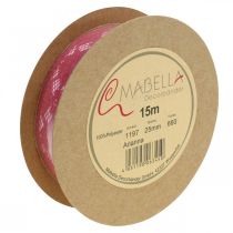 Prodotto Nastro in pizzo rosa 25mm nastro decorativo in pizzo 15m